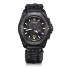 I.N.O.X. Chrono | Férfi Karóra | Carbon Tok | Fekete Számlap | Fekete Paracord Szíj