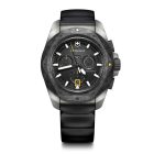 I.N.O.X. Chrono | Férfi Karóra | Fekete Számlap | Titán Tok | Carbon Lünetta | Fekete Gumi Szíj