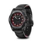 I.N.O.X. Automatic | Férfi Karóra | Fekete Számlap | Carbon Tok | Fekete Gumi Szíj | Piros Spartan Zsebkés