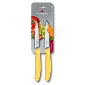   Swiss Classic | Aprítókés Készlet | 2 db | 10 cm | Citromsárga | Bliszteres