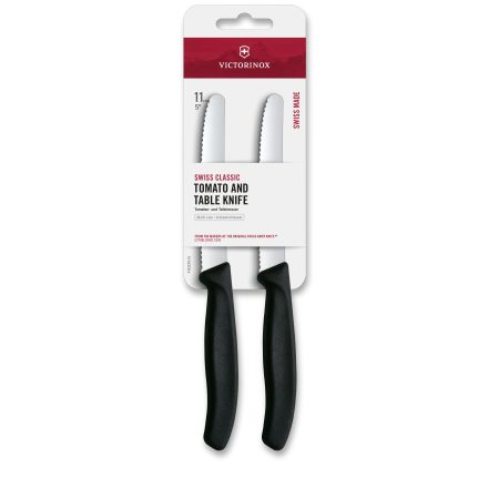 Swiss Classic | Reggelizőkés | Recés | Fekete | 2 db | Bliszteres