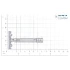 15C | Borotvakészülék | Króm | Nyitott Fésűs | Rövid Nyél